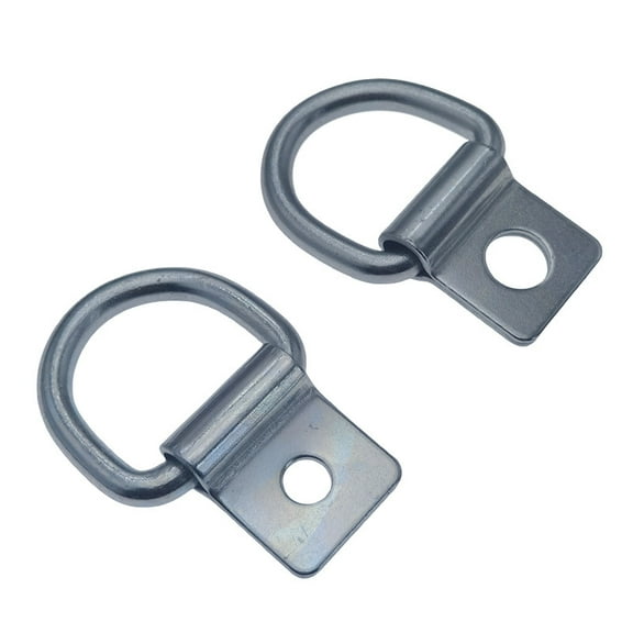 RENACLIPY ATV Trailer Accessories D-Ring Tie Down Hook Silver 1Set
