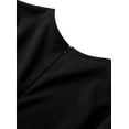 thumbnail image 5 of Women's Bell Sleeve Fishtail Dresses Bodycon Cocktail Party Pencil Dress, 5 of 8