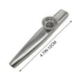 thumbnail image 3 of Silver Metal Kazoo Musical Humming Instrument Flute Toy For Kids Band Practice Sound Maker, 3 of 3