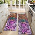 thumbnail image 4 of Kitchen Rugs Sets Of 2,Multicolor Paisley and Floral Pattern Anti Fatigue Kitchen Mat Rugs Non Slip Washable,Decorative Kitchen Floor Mats for Kitchen,Sink,Laundry,17"X47", 4 of 5