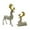 Yellow, variant on Baoblaze 2 Pieces Deer Figurines Desktop Ornament Resin Elk Statue Miniature Figurine for Yellow