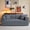 Dark Gray, variant on YWEN 4-in-1 Convertible Sleeper Sofa Bed,Foldable Floor Couch Loveseat with Fixed Shape Frame,Corduroy Lounge Daybed,No Assembly Pull Out Mattress Sofa for Living Room Bedroom Apartment
