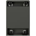 thumbnail image 4 of Scranton & Co 20"D Mobile Pedestal 2-Drawer Box/Filing Cabinet in Charcoal, 4 of 4