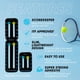thumbnail image 5 of Raqueta de tenis portátil y marcador de pádel con puntuación correcta, 5 of 7