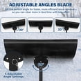 thumbnail image 4 of INTER HUT 29.1" Heavy Duty Snow Shovel with Wheels, Dual Rod Snow Pusher with Adjustable Angle & Height Ergonomic Handle, 4 of 10