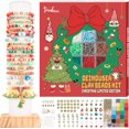 thumbnail image 3 of Kit de Fabricación de Pulseras para Principiantes Navidad 6000 Piezas Cuentas para Hacer Joyas Árbol de Navidad Copo de Nieve Encantos de Pan de Jengibre Cuentas de Arcilla Verde Roja Cuentas Espaciad, 3 of 4