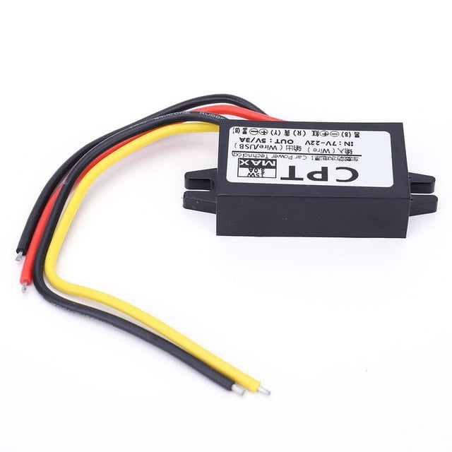 2 uds. Regulador convertidor CC/CC CPT de 12 V a 5 V 3 A 15 W (sin micro USB)
