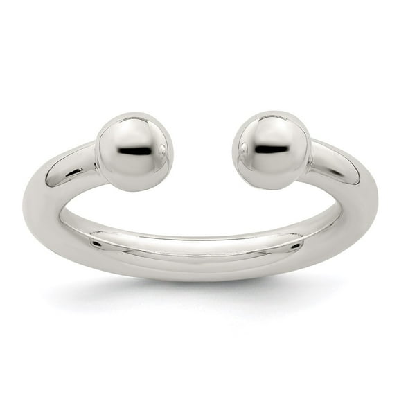 925 Sterling Silver Hollow Polished Tube Ring Size 8 - 2.0 Grams -  Jewelry Gift for Mom