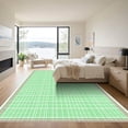 thumbnail image 3 of ODIKA 2'x3' Machine Washable Non-Slip Area Rug, Geometric Light Green High Traffic Rug, Green, 1025121, 3 of 7