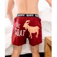 thumbnail image 5 of LazyOne Funny Animal Boxers, The G.O.A.T, Humorous Underwear, Gag Gifts for Men (Small), 5 of 7