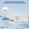 thumbnail image 5 of CCSmall for Samsung Galaxy A07 Case Clear Glitter Bling for Women Girl, Flowing Liquid Quicksand Sparkly Phone Cover with Diamond Ring Holder Case for Samsung A07 4G LSZ Colorful, 5 of 7