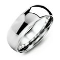 thumbnail image 2 of Tungsten Rings for Men Wedding Bands for Him 4mm Silver Polished Classic, 2 of 5