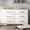 Gold handle 6 Drawer-White, variant on Canddidliike Storage Dresser Furniture Unit, 6 Drawer Tall Standing Organizer for Bedroom, Closet - White