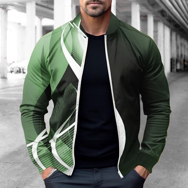 LOVZFMLL Jackets for Men Pullover Sweater Stand Collar Elastic Solid Color Half Sweater For Men Stand-up Collar Sweater