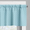 thumbnail image 3 of Ambesonne Vintage Blue Valance Pack of 2, Diagonal Circles, 54"X12", Pale Blue White, 3 of 5
