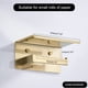 thumbnail image 2 of Toallero de papel con acabado dorado cepillado montado en la pared con soporte para teléfono móvil Estante Construcción de acero inoxidable para baño, 2 of 5