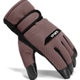 thumbnail image 5 of Clearance! Baberdicy Winter Ski Gloves Male and Female Warm and Frostproof Gloves Brown, 5 of 6