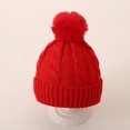thumbnail image 3 of Winter Beanie Hat, Kids Boys Girls Warm Fleece Lined Knitted Soft Ski Cuff Cap Beanie Hats with Pom Pom 0-4 Years under $10, 3 of 3