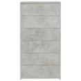 thumbnail image 2 of vidaXL Sideboard with 6 Drawers Concrete Grey 50x34x96 cm Engineered Wood, 2 of 4