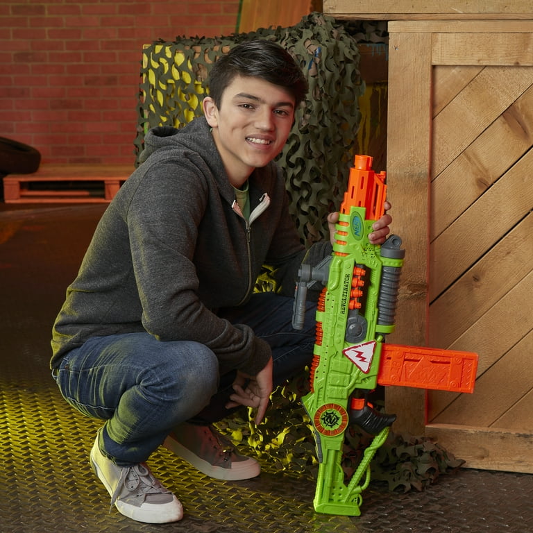 Revoltinator Nerf Zombie Strike Toy Motorized Blaster & 18 Nerf Darts 