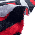 thumbnail image 3 of Optima Bel Air Red And Black 8x10 ft Shag Area Rug, 3 of 6