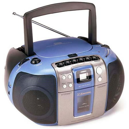 Emerson "Electric Blue" CD/Radio/Cassette Boombox
