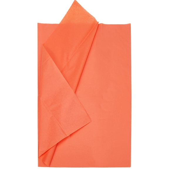 20 Sheets 26 x 19.7 Inch Orange Gift Paper Tissue Bouquet Wrapping Paper Rectangle Packaging Art Flower Present Floral Tissue Supplies Sheets for DIY