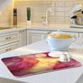 thumbnail image 6 of Dish Drying Mat Kitchen Pad Large Counter Absorbent Dish Mats Drainer Red Marble Pattern, 6 of 8