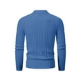 thumbnail image 3 of KelaJuan Men Sweater, Long Sleeve Semi-high Neck Solid Winter Pullover Sweater Knit Tops for Casual Daily, 3 of 5