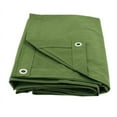 thumbnail image 2 of 10' x 12' Green Canvas Tarp 12oz Heavy Duty Water Resistant, 2 of 20