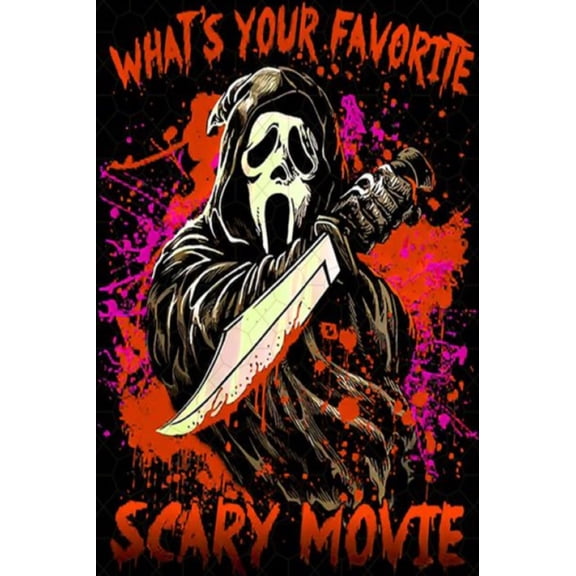 Scream DIY 5D Diamond Painting Kits for Adults Halloween Full Round Drill (12x16 inch) Diamond Crystal Gem Arts Painting Craft for Home Wall Decor