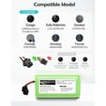 thumbnail image 2 of 14.4v 2600mah Li-ion Rechargeable Replacement Battery Compatible With Ecovacs Deebot N79s,n79,dn622,eufy Robovac 11,11s), 2 of 5