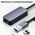 thumbnail image 5 of 1000Mbps USB 3.0 Ethernet To RJ45 2.5G Wired Adapter Type-C Converter Lan Network Hub For Windows 7/8/10 MAC For PC Laptop, 5 of 7
