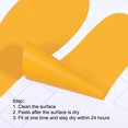 thumbnail image 4 of Uxcell 9.8x3.8" Footprints Floor Stickers Footprint Wall Stair Decal Sticker, Yellow 4 Pairs, 4 of 6