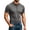 (New2)Gray, variant on Thousandth Men's Workout Shirts Crew Neck Short Sleeve Tops Moisture Wicking Athletic Fit Quick Dry Tees with Breathable Mesh for Gym Running Outdoor Daily Wear