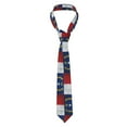 thumbnail image 7 of Men'S Tie Retro North-Carolina Flag Print Polyester Necktie - One Size, 7 of 7