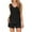 Black, variant on Kilaqueen Pajamas for Women Set Solid Color Sleeveless V Neck Tank Tops and Shorts Comfy Soft Summer 2 Piece Sets
