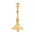 thumbnail image 2 of Candlestick Holders Vintage Gold Metal Pillar Candle Stand 10.6 Inch Elegant Alloy Candelabra Set for Table Centerpieces Wedding Party Home Dining Decor, 2 of 6