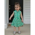 thumbnail image 5 of BemeyourBBs Kids Toddler Baby Girl Summer Golf Dress Outfit Athletic Workout Dress Clothes Sleeveless Tank Dress Lapel Collar Half Zipper A Line Dress Party Princess Dresses, 5 of 9
