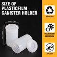thumbnail image 3 of eTone 35PCs Film Canisters, 35mm Plastic Empty Camera Reel Containers, Storage Case with Caps for Small Accessories, Film, Keys, Coins, Art Beads, White, 3 of 6