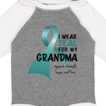 thumbnail image 4 of Inktastic I Wear Teal for My Grandma Boys or Girls Long Sleeve Baby Bodysuit, 4 of 5