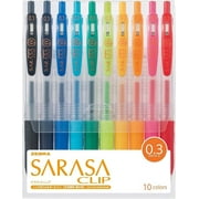 ZEBRA Sarasa Clip 0.3mm, 10 Color Set (JJH15-10CA)