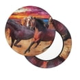 thumbnail image 2 of KLL a herd of horses Round Bar Chair Cushion Cover,Bar Stool Protector with Elastic, Soft Washable-14 inch, 2 of 7