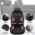 thumbnail image 3 of Seat Covers Full Set for Volvo XC90 2003-2014 Leather Waterproof Comfort Car Seat Covers Protector,Compatible Airbags Auto Interior Accessories Red,Full Set(2 Row 5 Seats), 3 of 9
