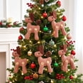 thumbnail image 5 of Cadancy Christmas Ornaments Fabric Reindeer Hanging Pendant Tree Decoration Holiday Seasonal Home Decor Party Rustic Mantle Wall Window Decorations, 5 of 6