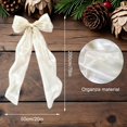 thumbnail image 3 of 20 x 78 Inches Large Christmas Tree Topper Bow - Fluffy Tulle/Satin Xmas Bow for Tree, Wreath, Wall, Door, Car Decor - Extra Large Bows with Long Streamers Holiday Wedding Party Decorations, 3 of 7