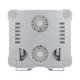 thumbnail image 1 of Soporte Ajustable Para Computadora Portátil Con Ventiladores De Refrigeración, Resistente Y Estable, Portátil Y Plegable, Amplia Compatibilidad Con Dispositivos Para, 1 of 7