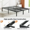 thumbnail image 3 of Holaki Full Size Bed Frame,Metal Bed Frame with Storage Space,Heavy Duty Sturdy Mattress Frame,Easy Assembly,No Box Spring Needed,Heavy Duty Metal Bed Frame with Sturdy Steel Slat Support, 3 of 7