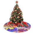 thumbnail image 4 of Falda para árbol de Navidad de Pikachu, suave y divertida, decoración navideña de granja con cuello para árbol de Navidad de 36", 4 of 4