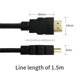 thumbnail image 2 of HDMI Cable 1.5M/3M/5M/10M - 4K/8K/3D Support Gold-Plated Connector 5m, 2 of 4